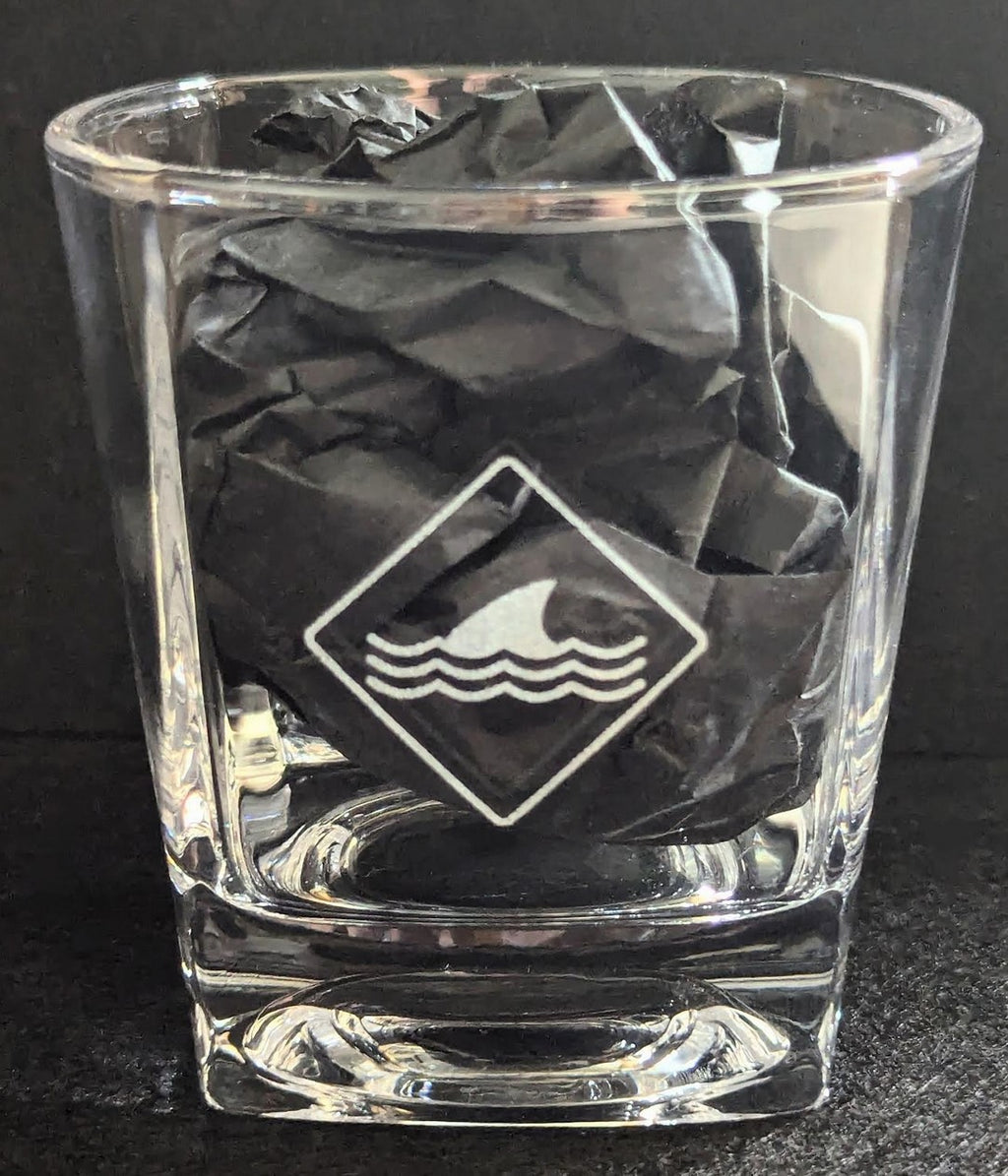 Jaws Rocks Glass
