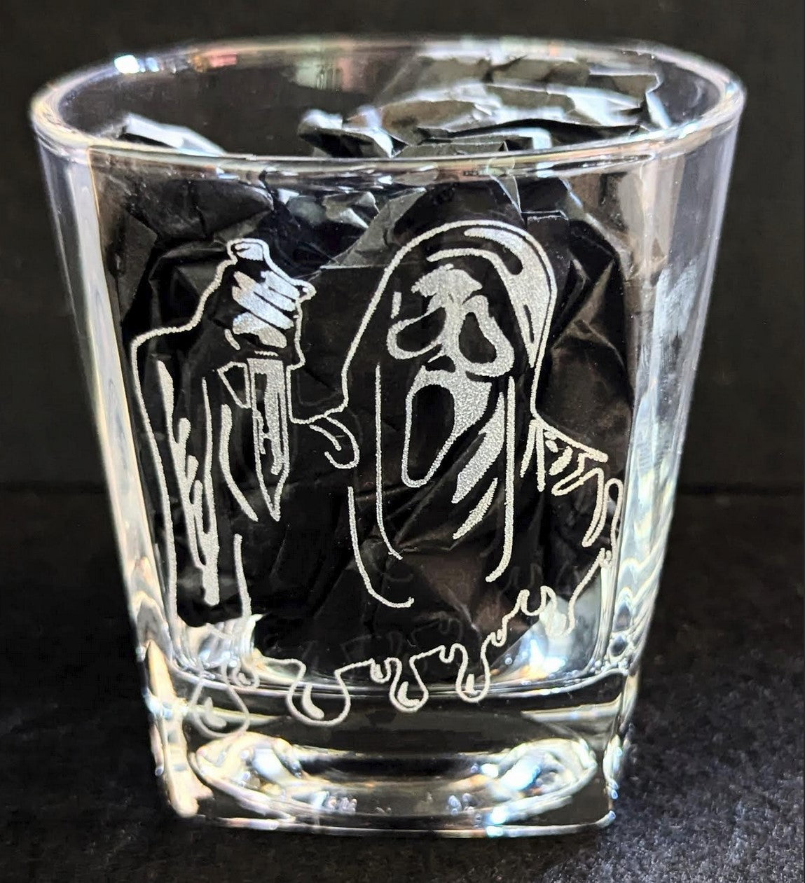 Scream Rocks Glass
