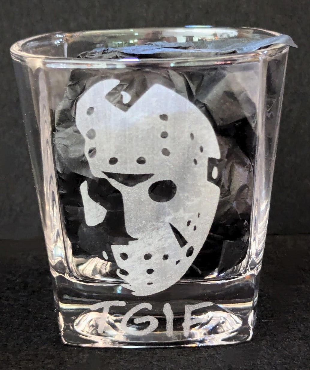TGIF Jason Rocks Glass